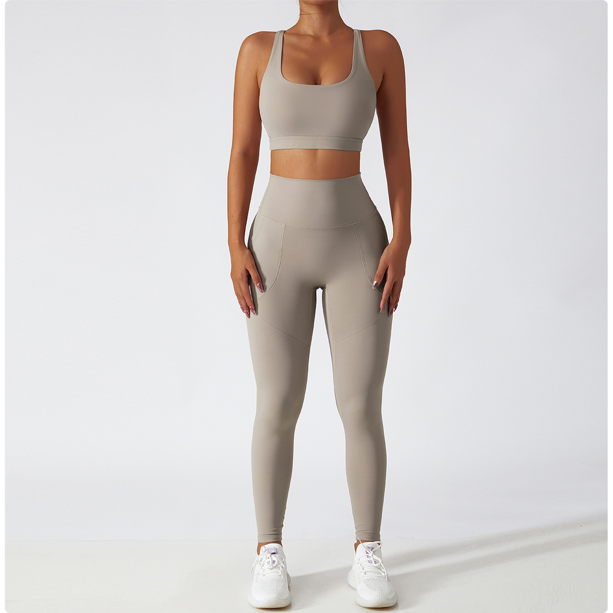 TZ6410-2 Recycled Nylon yoga set
